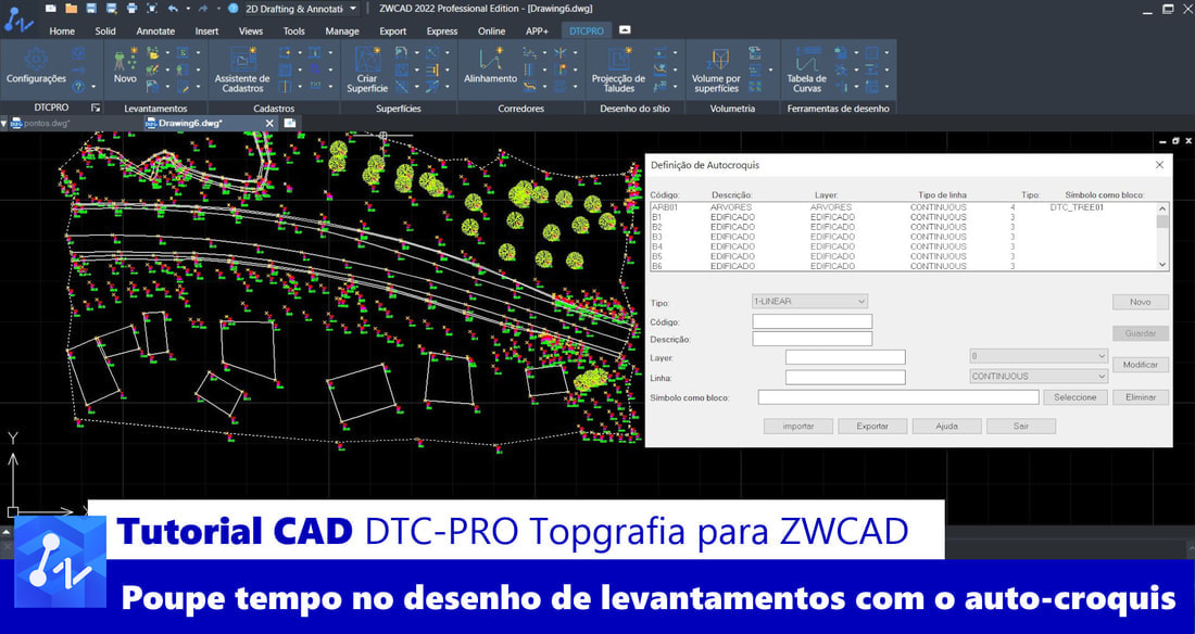 Guia para escolher um Software de Topografia - DTC-PRO para ZWCAD | Ibercad, Lda