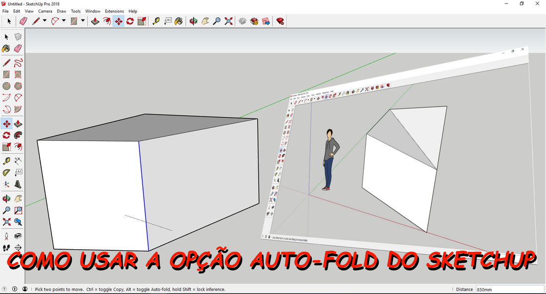 Como utilizar a opção Auto-Fold do SketchUp